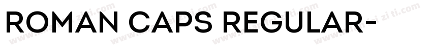 Roman Caps Regular字体转换